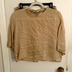 Champagne Short Set (top only)